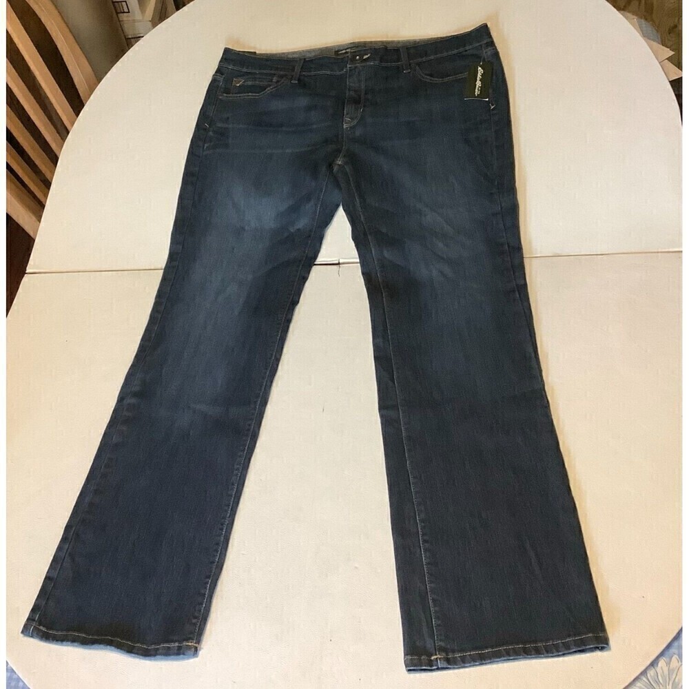 Women's Eddie Bauer Straight Leg Denim Jeans w/Tags Size 14 14/32